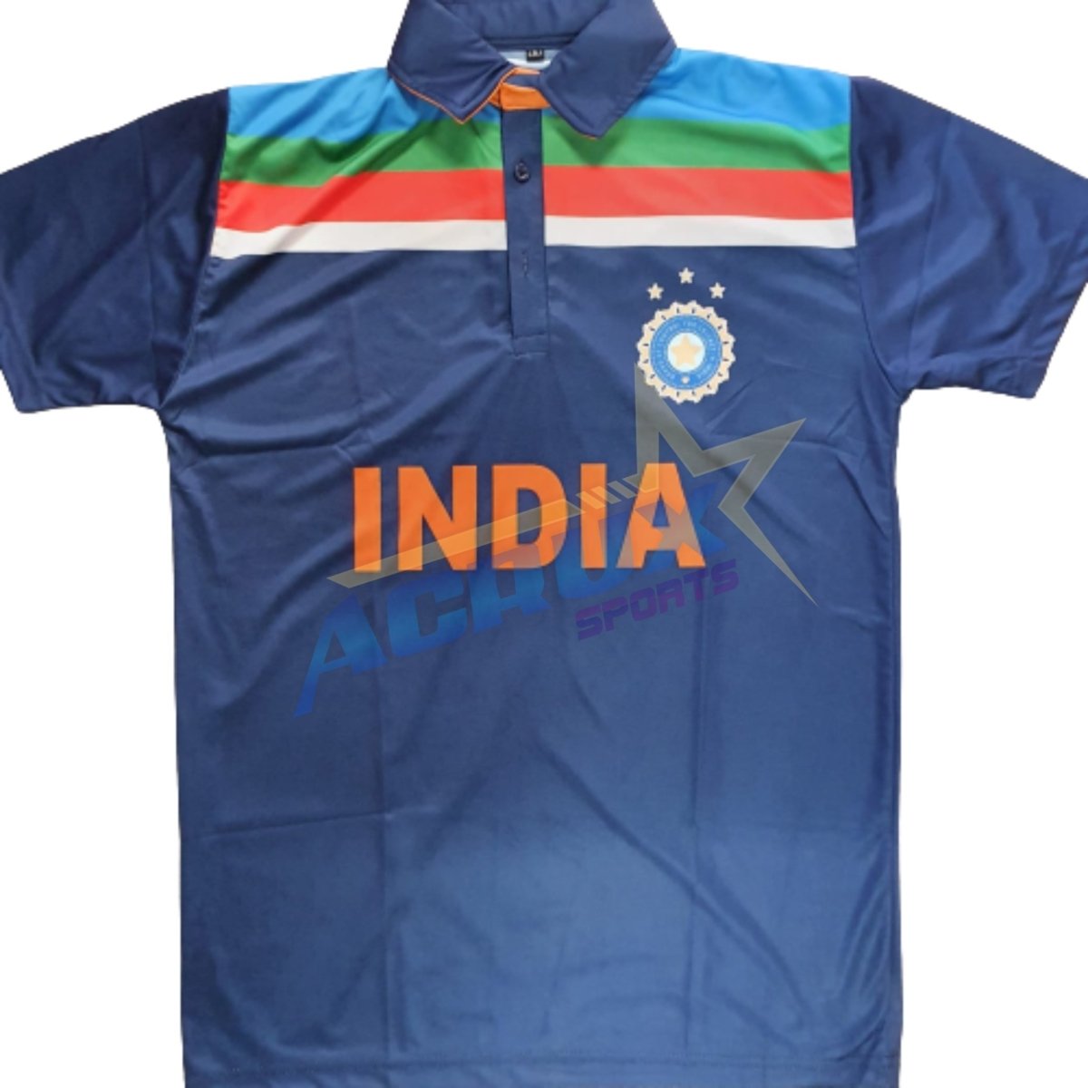 India Cricket Team Retro Supporter Jersey.