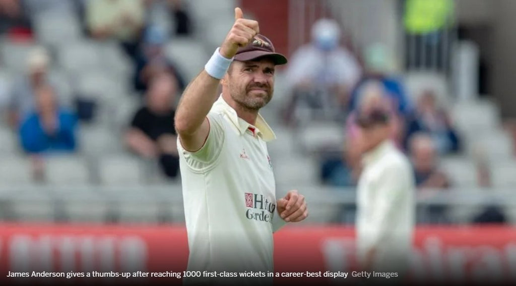 James Anderson takes 1000th first-class wicket during vintage display for Lancashire