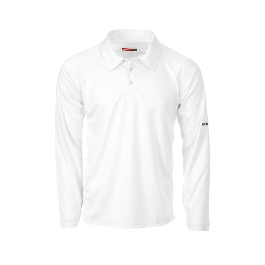 GRAY - NICOLLS GN SELECT LONG SLEEVE SHIRT WHITE - Acrux Sports