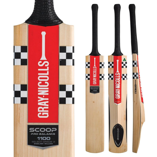 GRAY - NICOLLS SCOOP PRO BALANCE 1100 CRICKET BAT - Acrux Sports