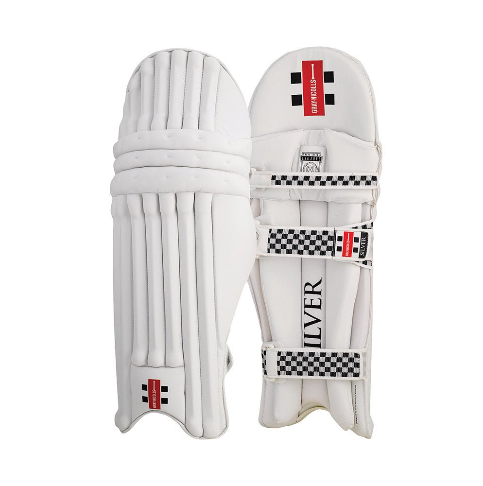 GRAY - NICOLLS SILVER CRICKET BATTING PADS - Acrux Sports