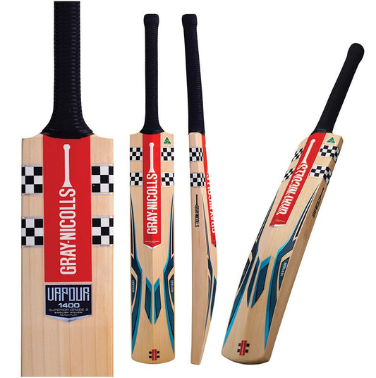 GRAY - NICOLLS VAPOUR 1400 READY PLAY ENGLISH WILLOW CRICKET BAT - Acrux Sports