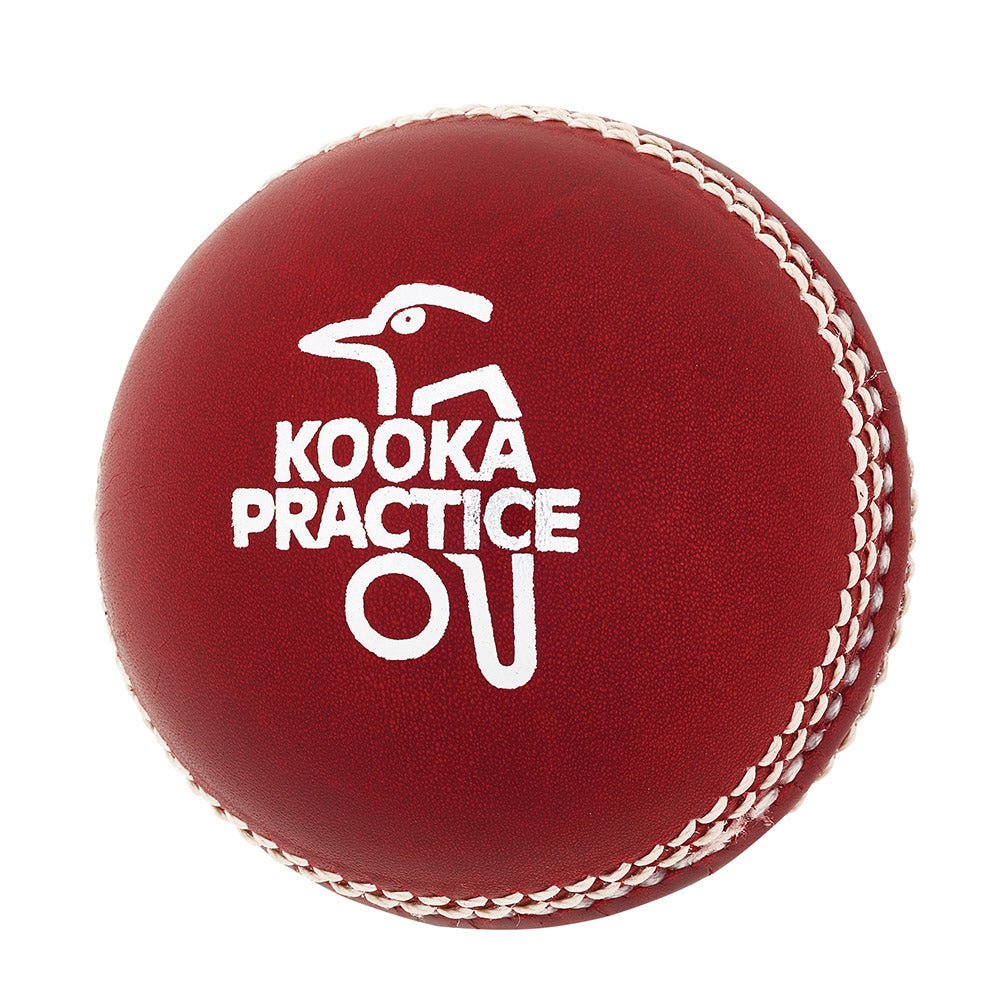 KOOKABURRA PRACTICE 2 PIECE CRICKET BALLS RED - Acrux Sports