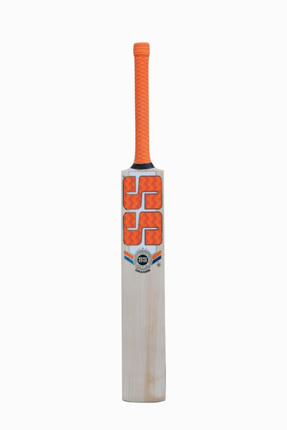 SS Orange English Willow Cricket Bat - Acrux Sports