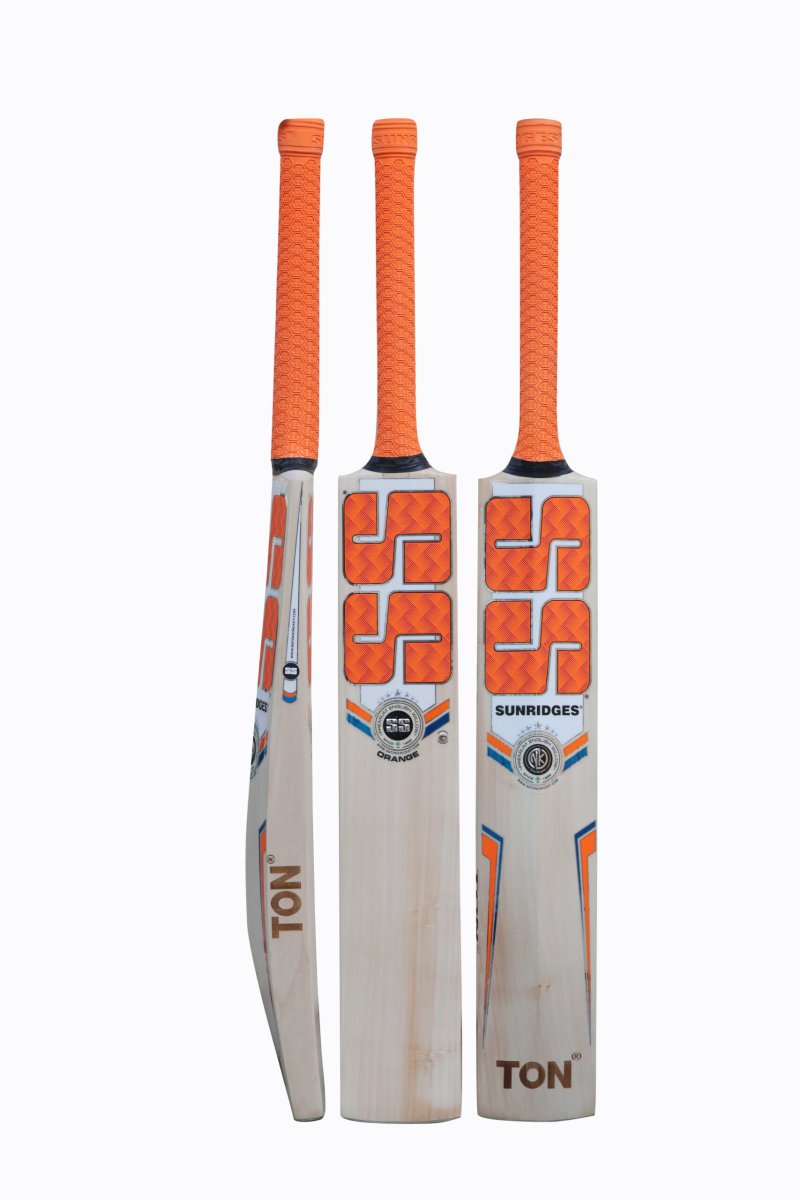 SS Orange English Willow Cricket Bat - Acrux Sports