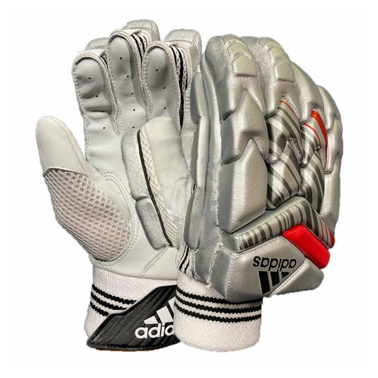 Adidas Incurza 1.0 Silver Cricket Batting Gloves - Acrux Sports