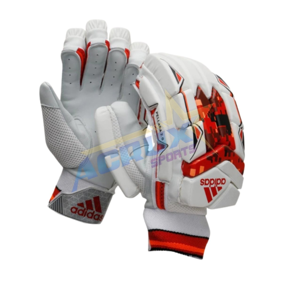 Adidas Pellara 2.0 Red Cricket Batting Gloves