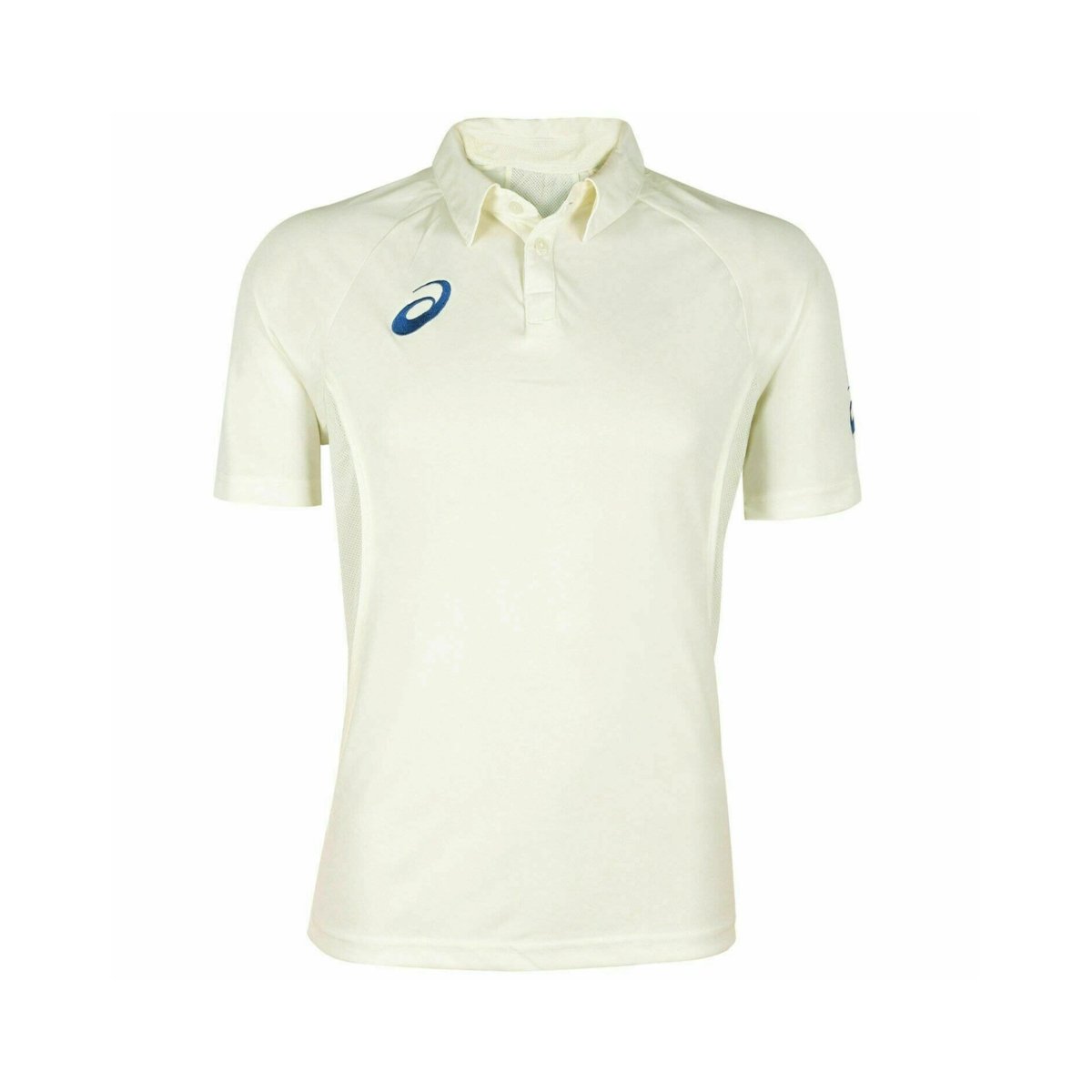 Asics Short Sleeves Cricket Shirt Cream.