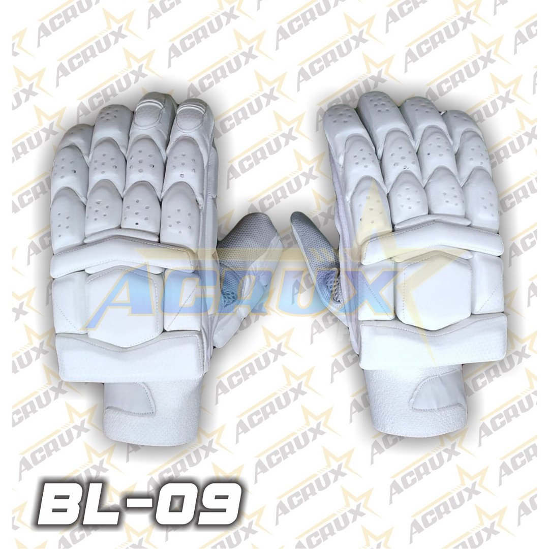 BL 09 Cricket Batting Gloves Pittard Palm - Clean skin - Acrux Sports