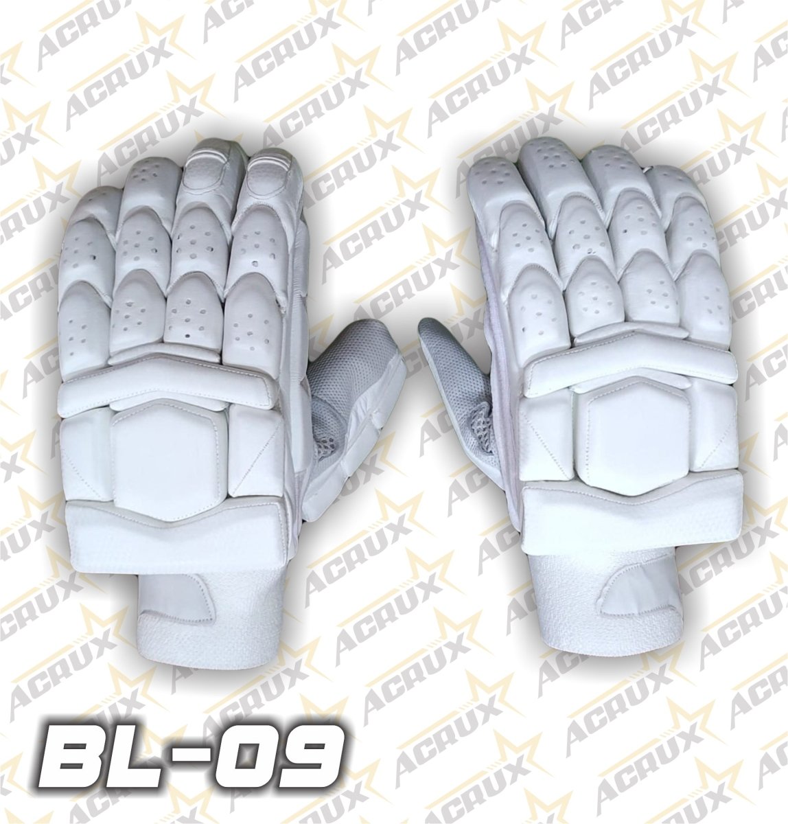 Cricket Batting Gloves BL-09 + Clean Skin Batting Pads Combo - Acrux Sports