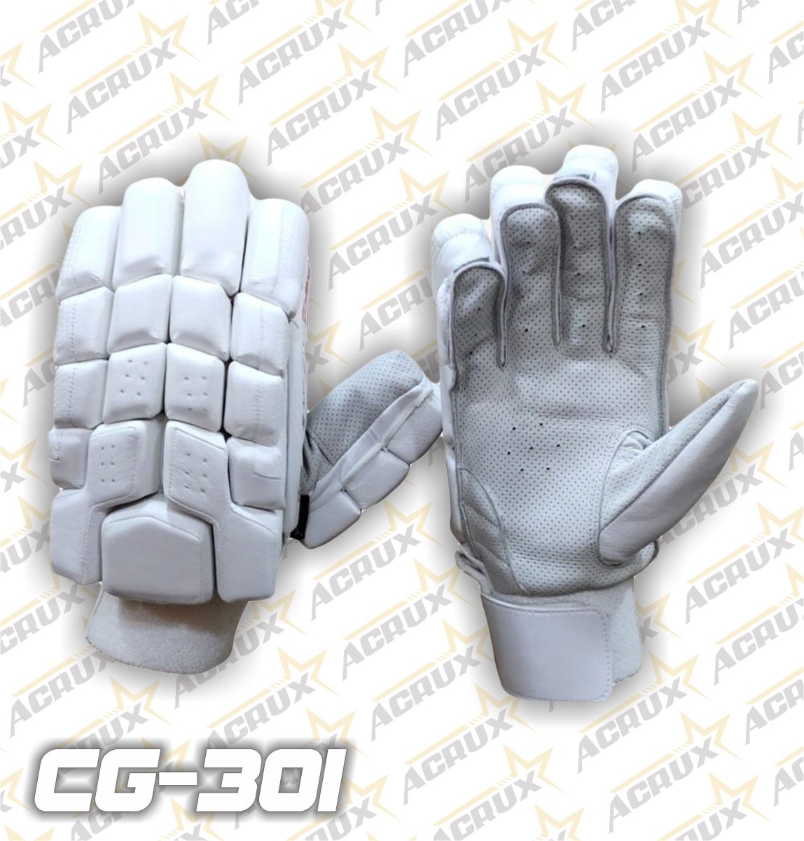 Cricket Batting Gloves CG-301 +Clean Skin Batting Pads Combo - Acrux Sports