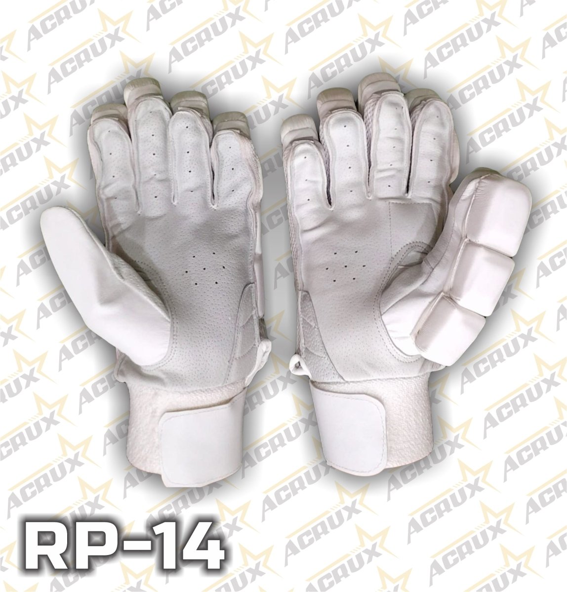 Cricket Batting Gloves RP-14 +Clean Skin Batting Pads Combo - Acrux Sports