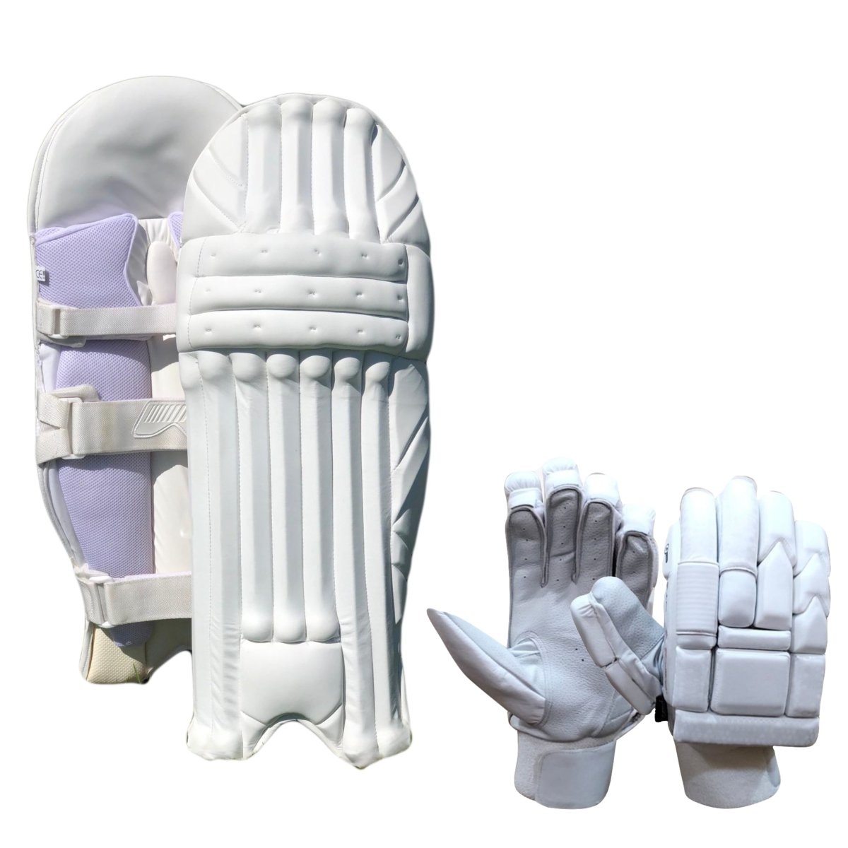 Cricket Batting Gloves RS-45 + Clean Skin Batting Pads Combo - Acrux Sports