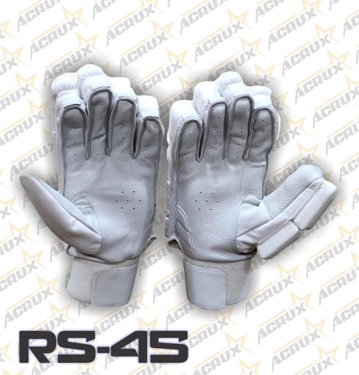 Cricket Batting Gloves RS-45 + Clean Skin Batting Pads Combo - Acrux Sports