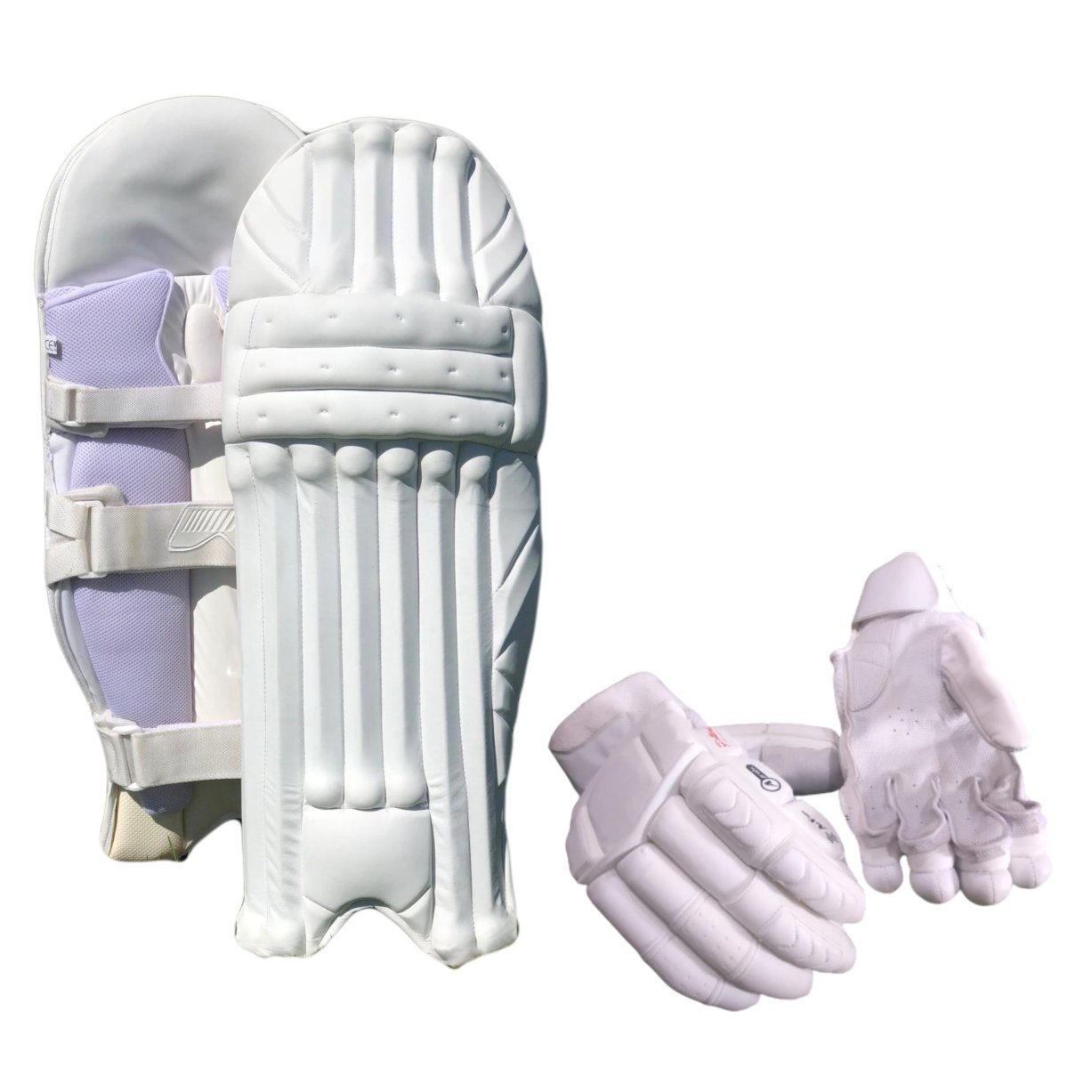 Cricket Batting Gloves SW-05 +Clean Skin Batting Pads Combo - Acrux Sports