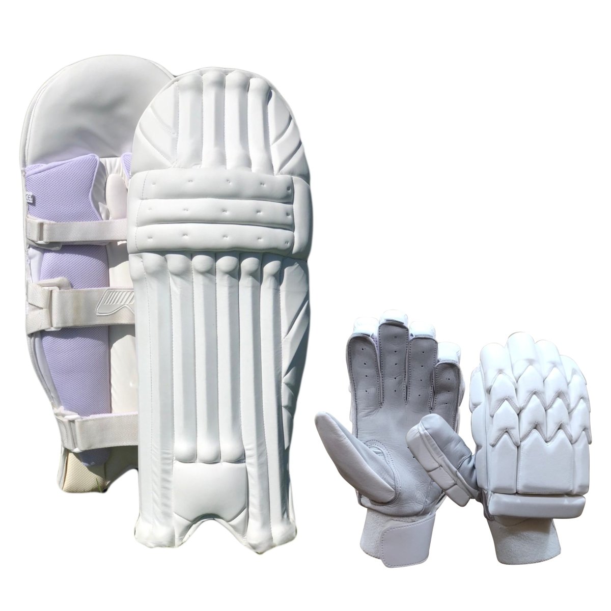 Cricket Batting Gloves SW-05 +Clean Skin Batting Pads Combo - Acrux Sports