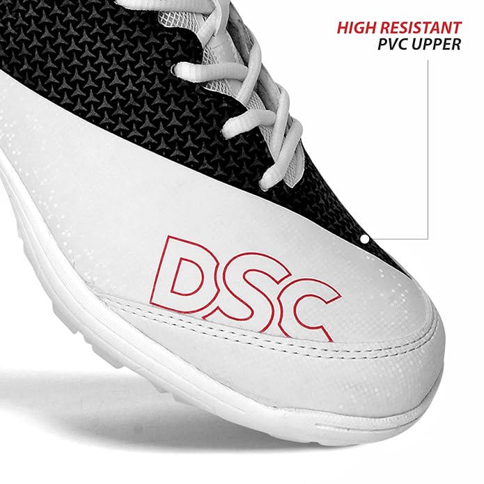 DSC Rigor X Cricket Shoes - White/Black