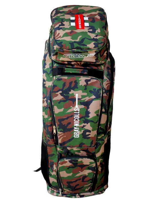 Gray Nicolls GN9 International Camo Cricket Duffle Wheelie Bag - Acrux Sports