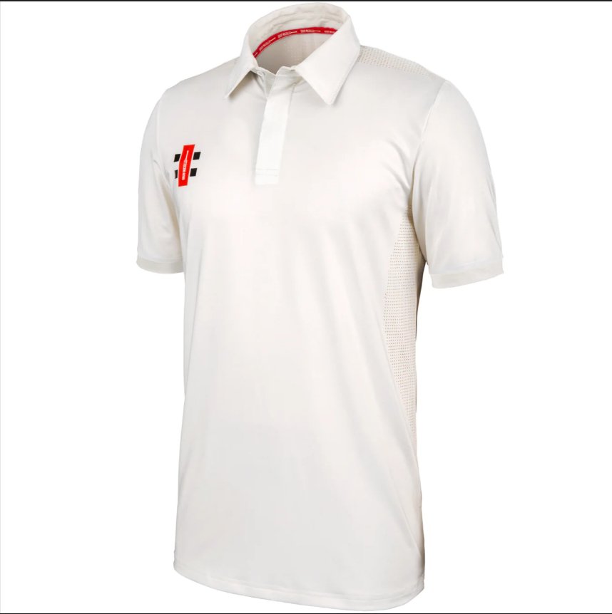 Gray Nicolls Pro Performance Short Sleeves Cricket Shirt - White