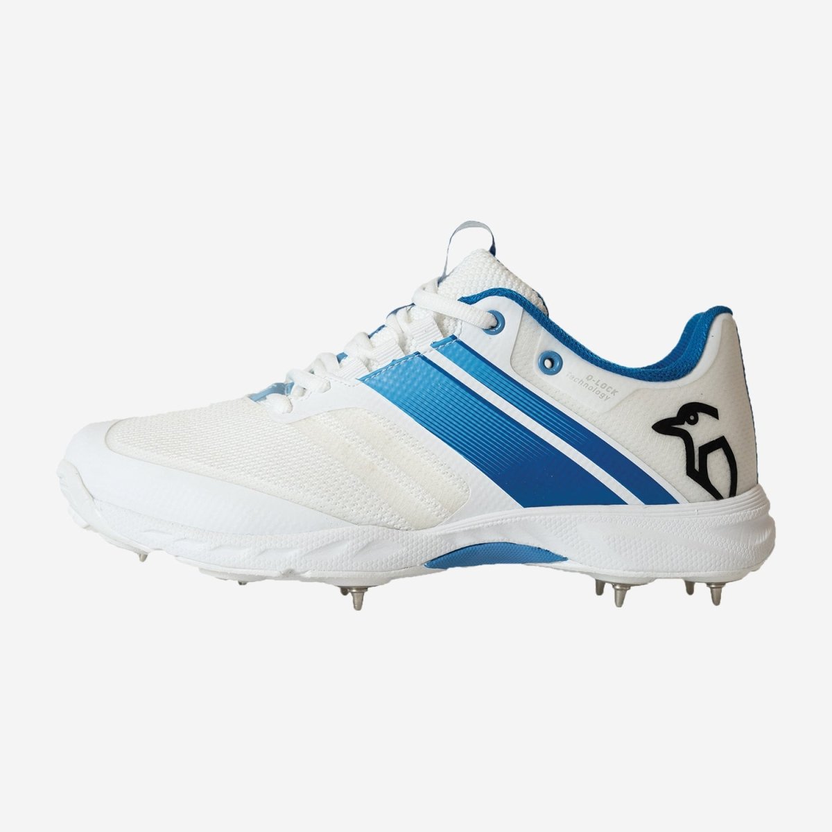 Kookaburra Pro 2.0 Cricket Spikes - White/ Blue - Acrux Sports