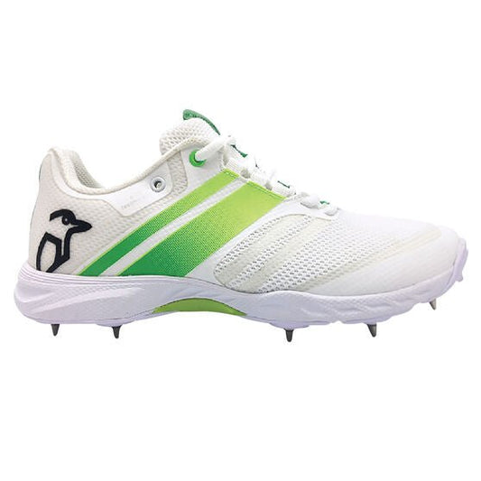 Kookaburra Pro 2.0 Cricket Spikes - White/ Lime.