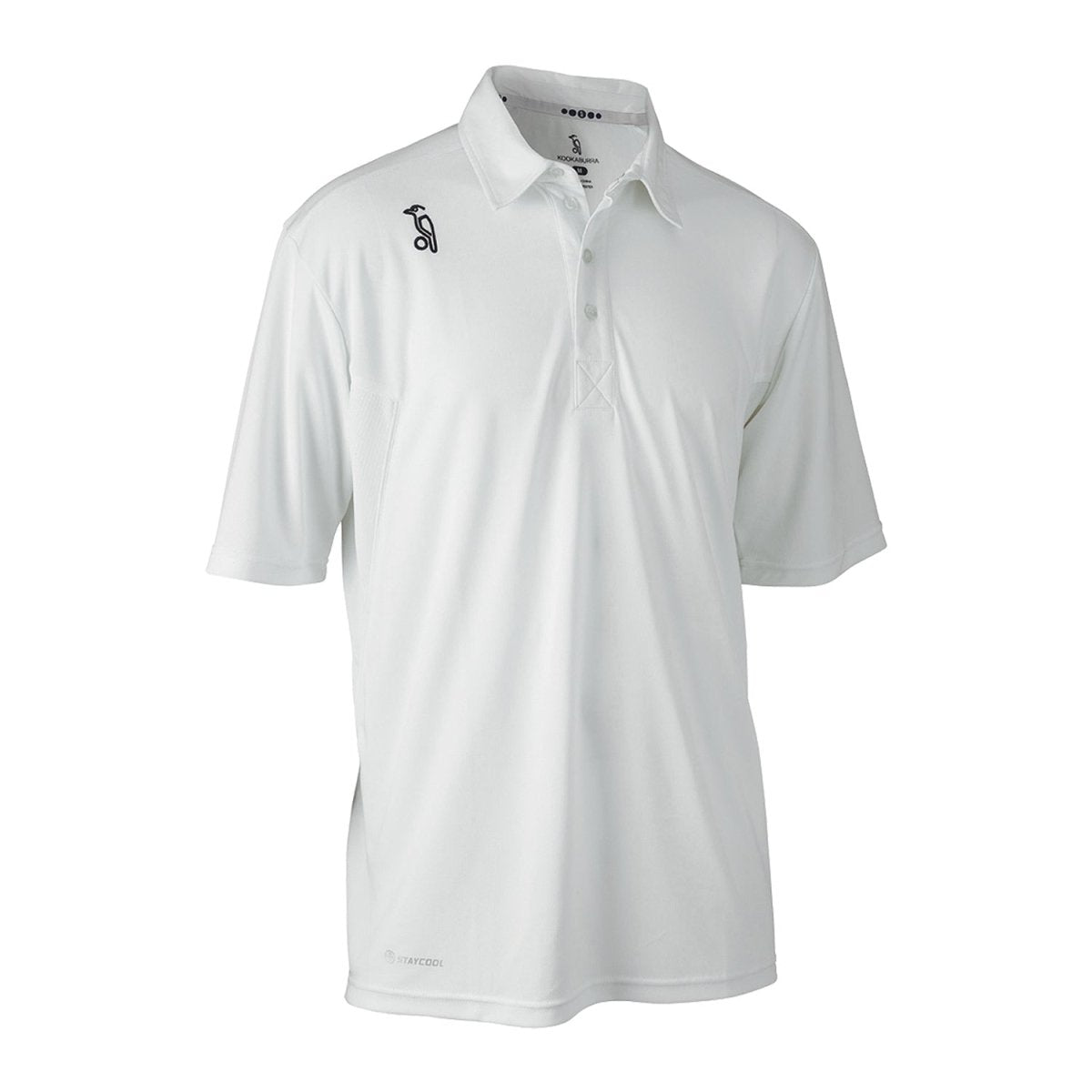 Kookaburra Pro Active Short Sleeve Cricket Shirt White.