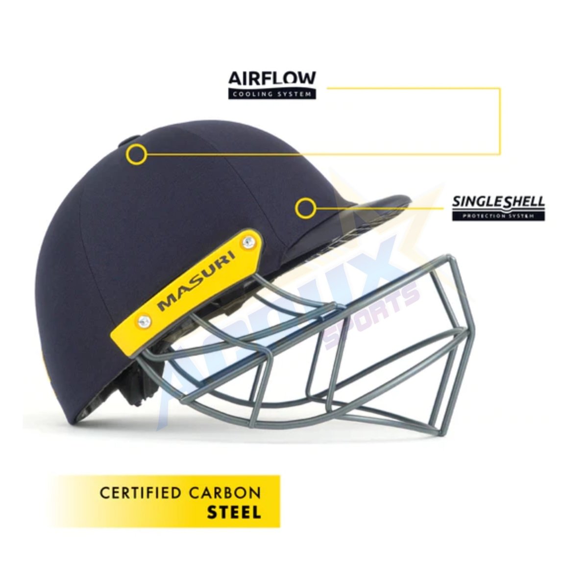 Masuri C Line Plus Steel Junior Cricket Helmet - Acrux Sports