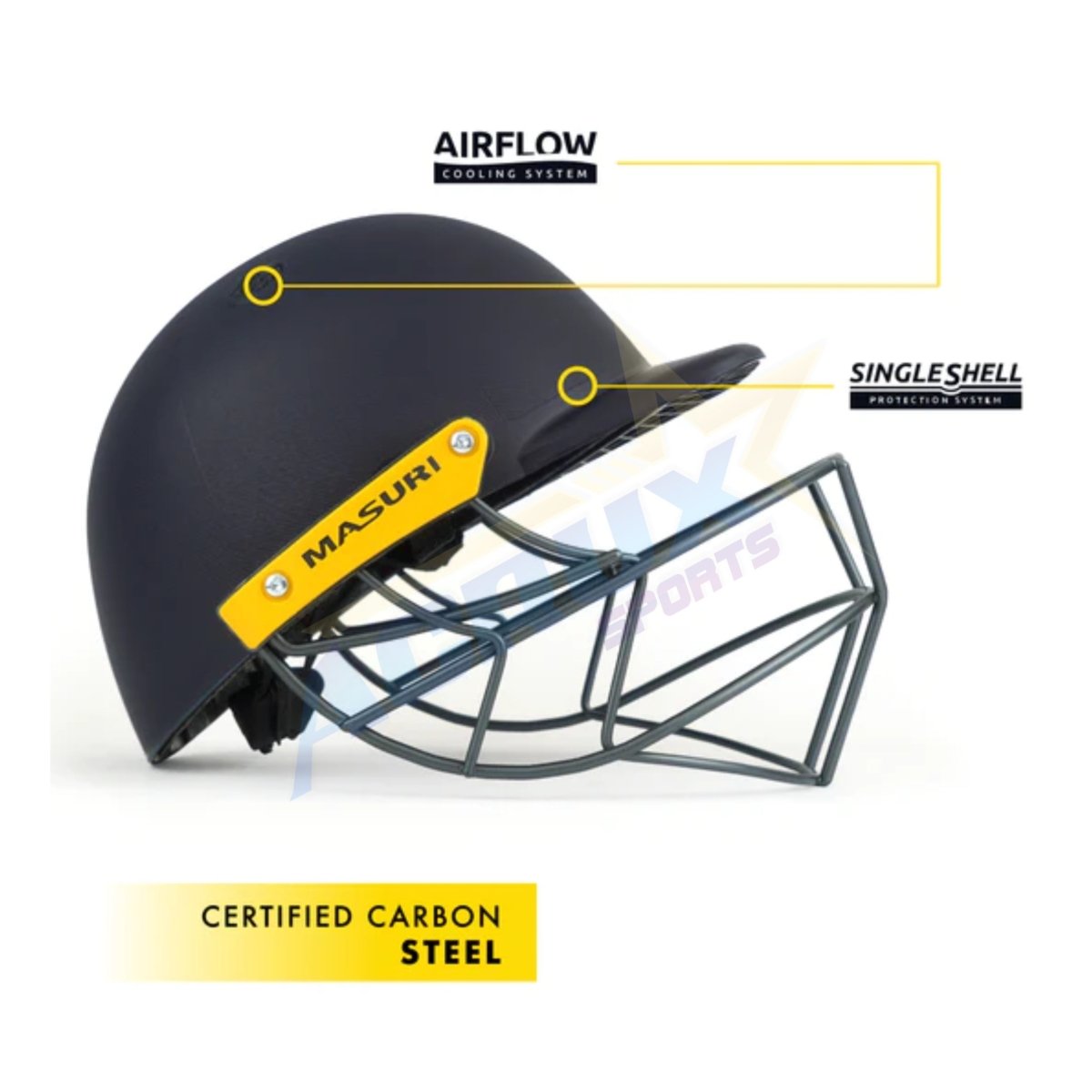 Masuri C Line Steel Senior Cricket Helmet - Acrux Sports