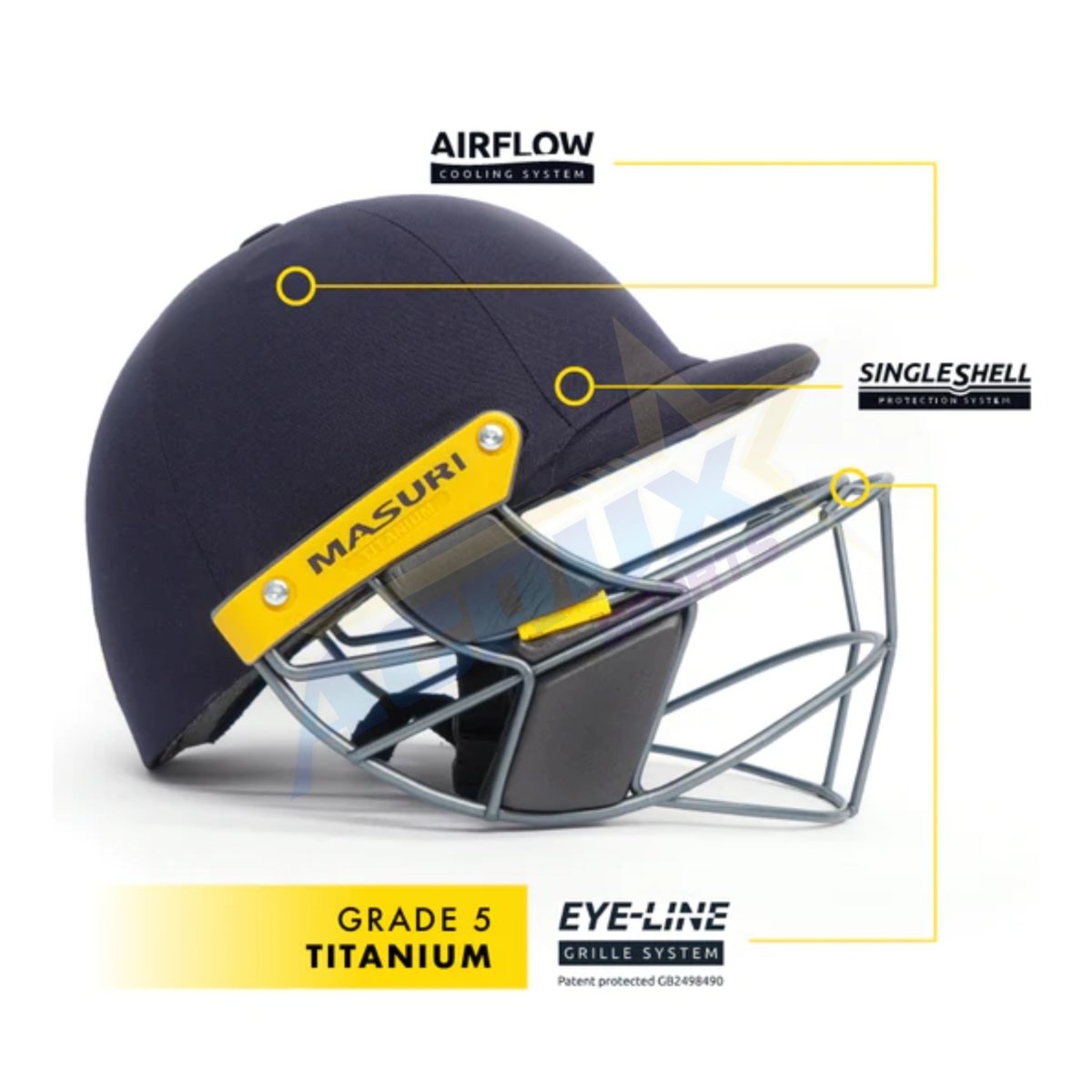 Masuri E Line Titanium Cricket Helmet - Acrux Sports