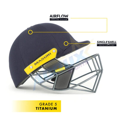 Masuri T Line Titanium Cricket Helmet - Acrux Sports