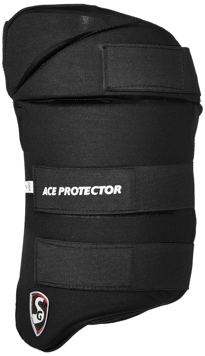 SG Combo Ace Protector Cricket Batting Thigh Guard (Black) - Acrux Sports