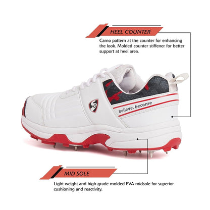 SG Savage Spikes 1.0 Cricket Shoes - Acrux Sports