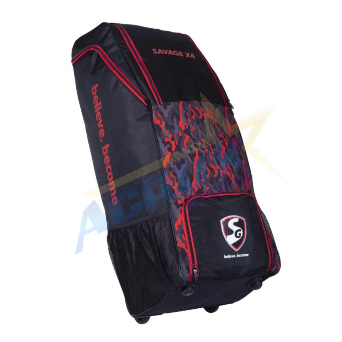 SG Savage X4 Cricket Duffle Wheelie Kit Bag - Acrux Sports